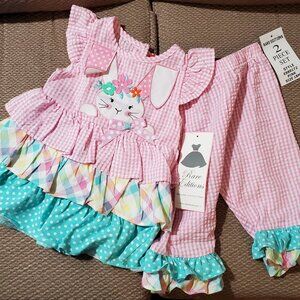 Rare Editions Baby/Toddler Girl 2pc Set